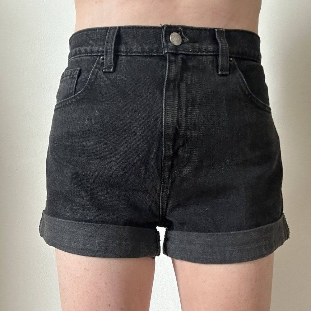 BDG Black Denim Shorts